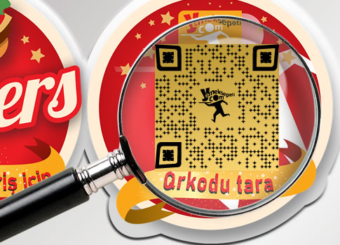 QR Code Baskılı Plastik Magnet